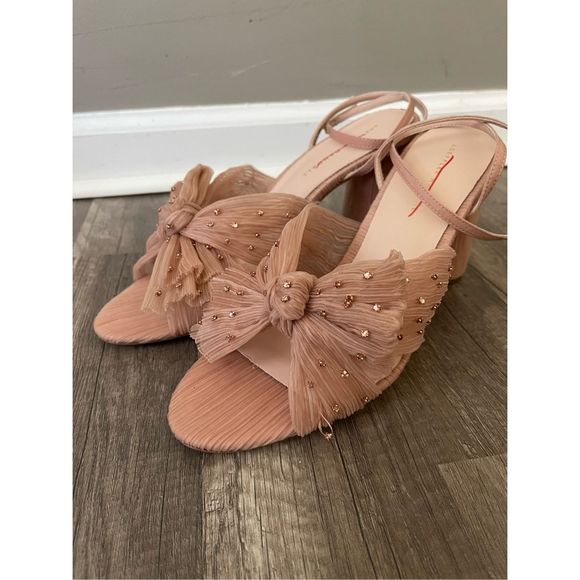 Loeffler Randal Camellia Pearl Rhinestone Bow Heel - Picture 5 of 7